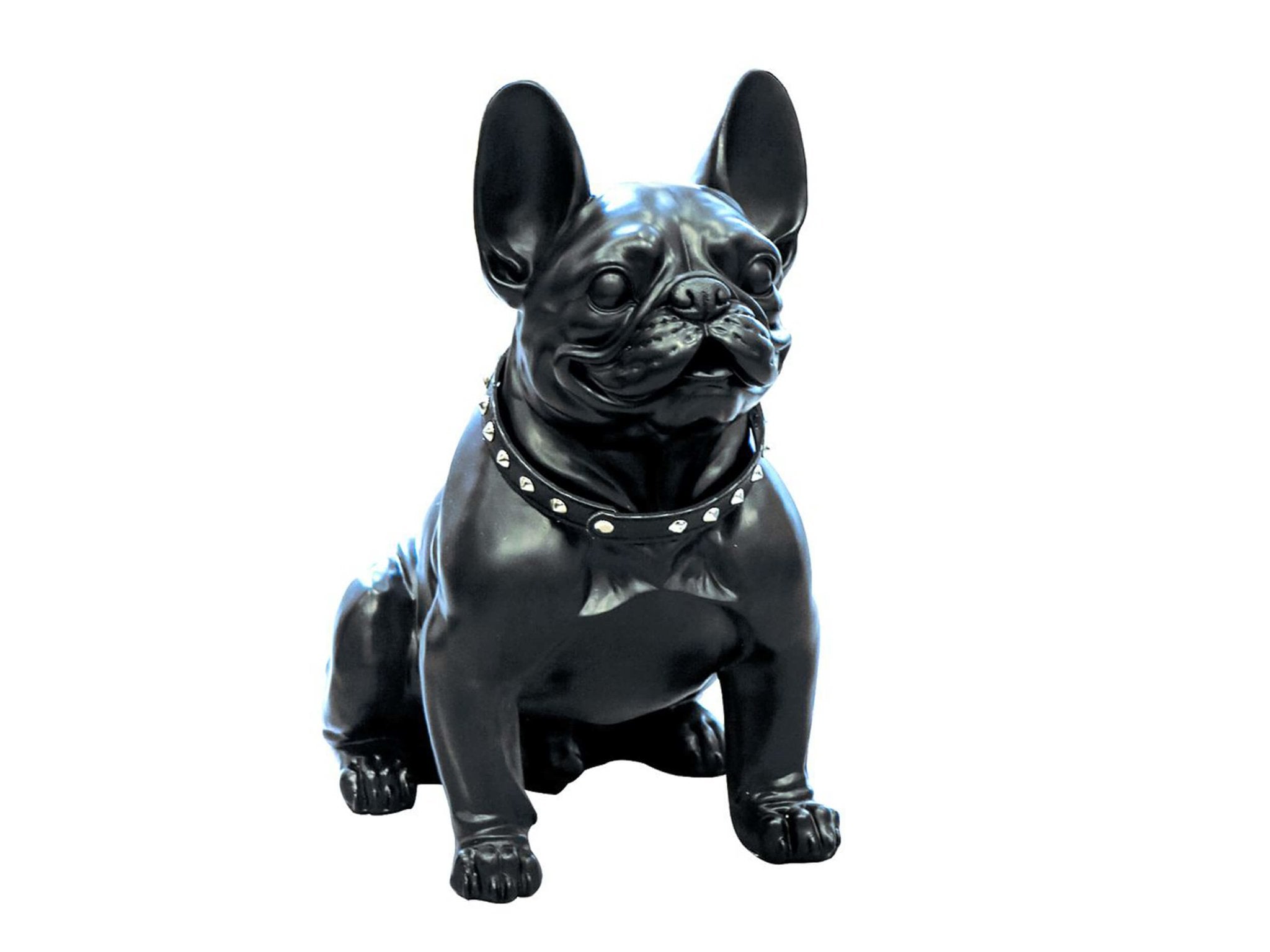 Sculptuur &quot;French Bulldog&quot; mat zwart | H. 42,5 cm