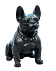 Sculptuur "French Bulldog" mat zwart | H. 42,5 cm
