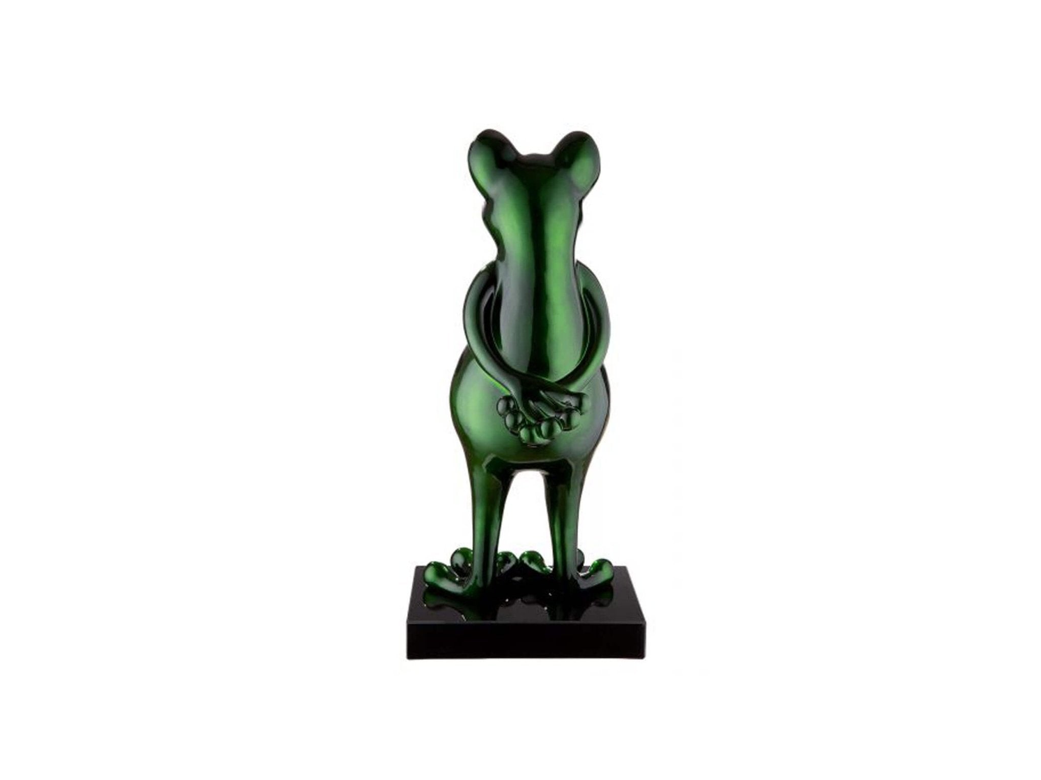 &#39;- Sculptuur Kikker metallic groente | H. 68 cm - Esentimo