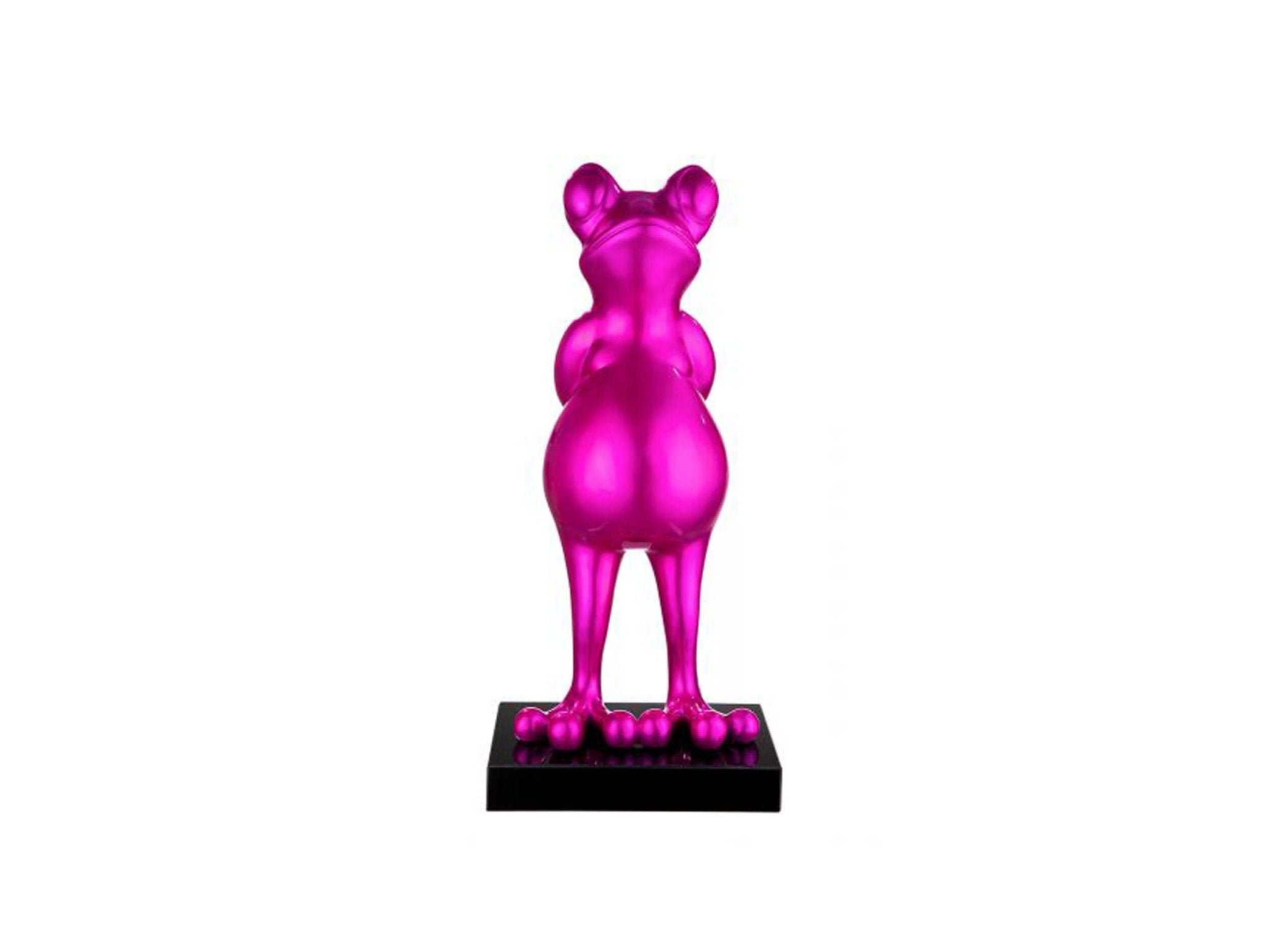 &#39;- Sculptuur Kikker metallic roze | H. 68 cm - Esentimo