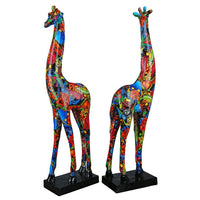 Giraf sculpturen decoratie