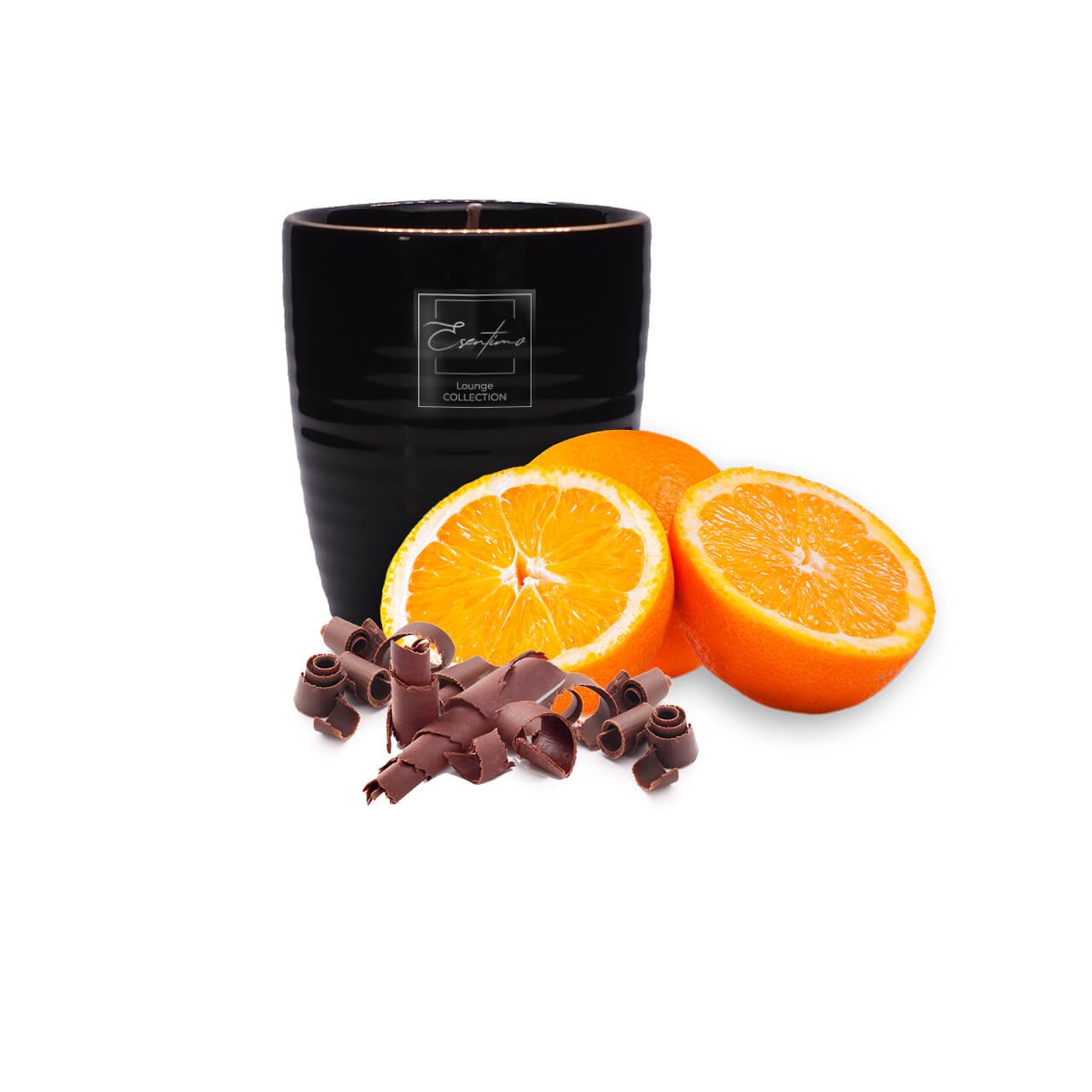 Sinaasappel - Cacao Geurkaars | Crazy Choco Orange | Zwart