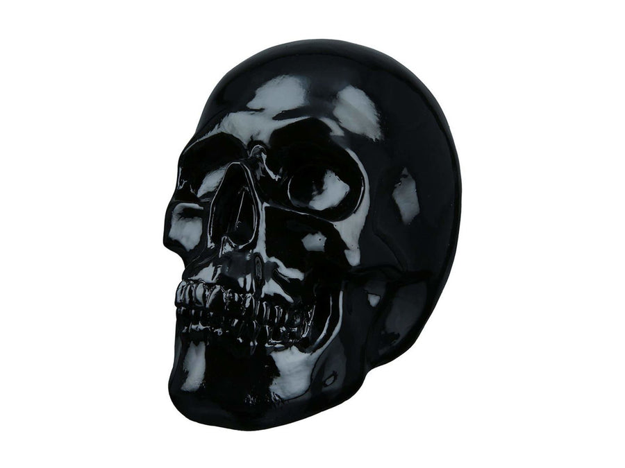 Skull beeld - Zwart | Decoratieve schedel | H. 15 cm