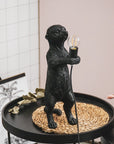 Stokstaartje Lamp - Artistieke verlichting voor thuis - Stokstaartje zwarte lamp kopen