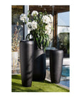 Grote mat zwarte tuinvazen in 3 formaten kopen - tuindecoratie