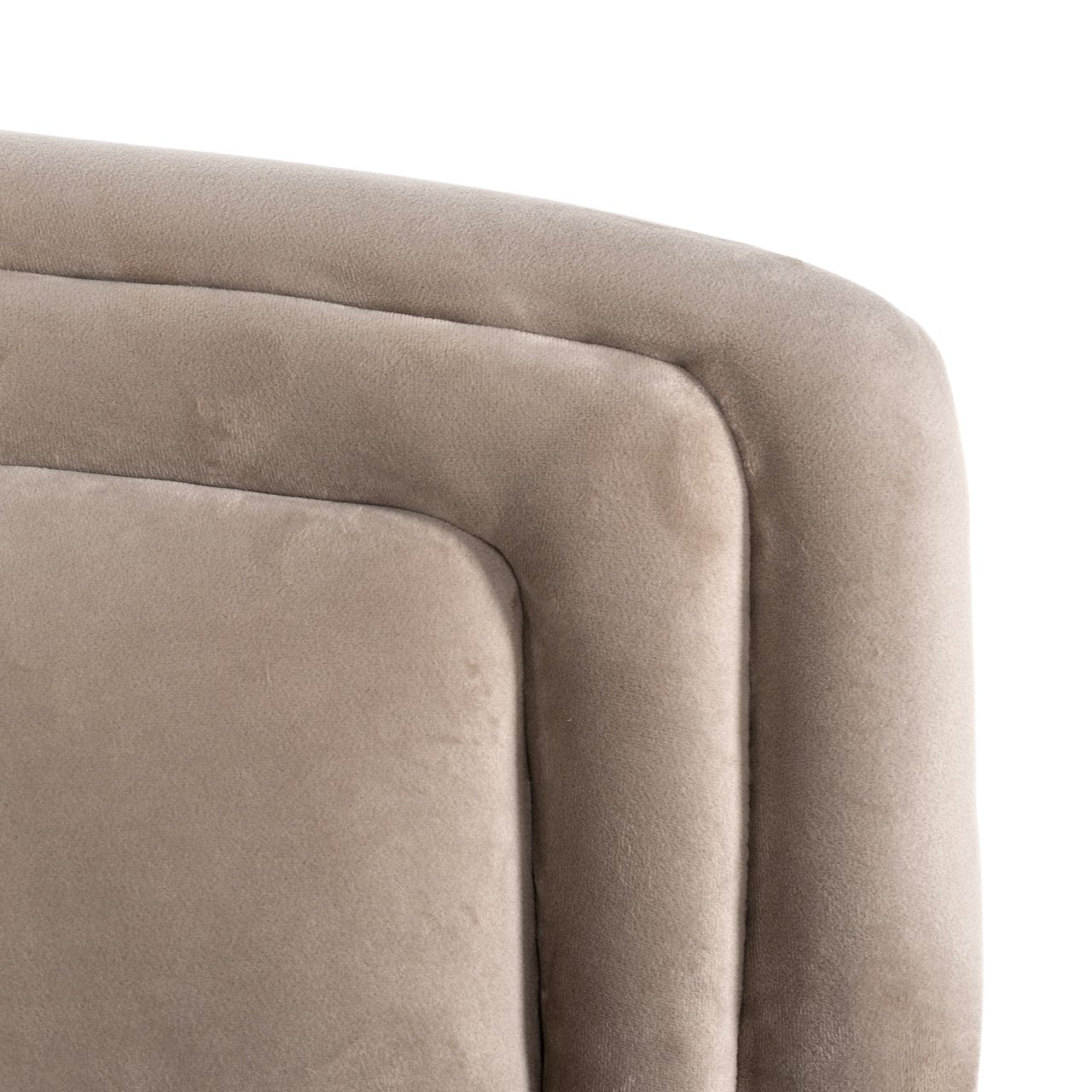 Velvet vintage fauteuil - Khaki | Hazel