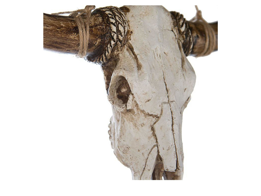Buffel schedel muurdecoratie in polyresin