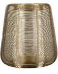 Windlicht glas metaal - Goud | Lucerno | H. 35 cm