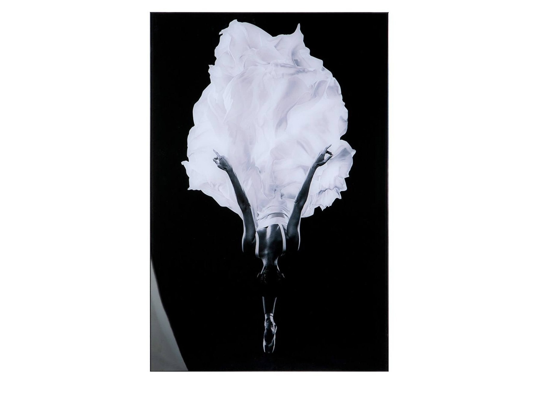 Zwart-wit Acrylprint | Elegante Ballerina | H. 90 cm