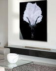 Opvallend monochroom Acryl kunstwerk met ballerina motief