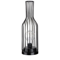 Flesvormige zwarte draadlamp | Vino | H. 30 cm